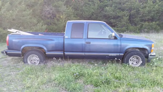 1994 Chevrolet Silverado 1500 Blue Step Side Pickup Exteded