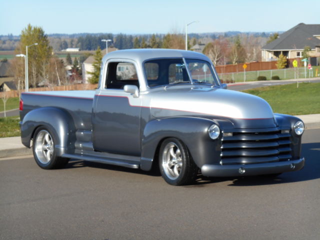 49 Chevy Pickup/ Total Polished C4 Vette running gear, NEW pro build