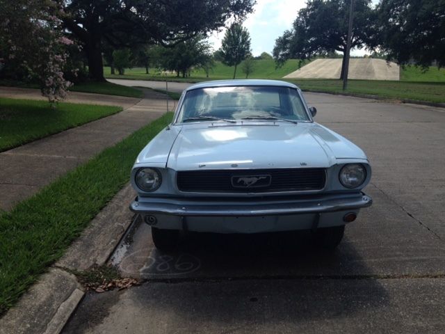 66 Mustang Coupe 6 Cylinder Light Blue Blue Interior