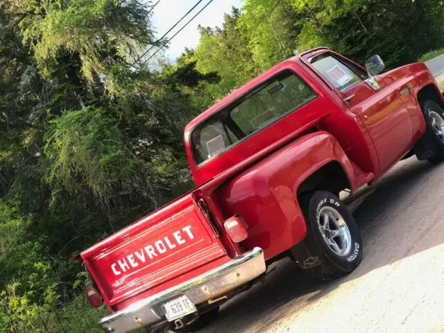 82 Red Chevy C 10 Stepside Chevrolet C10 Classic Chevrolet C 10 1982