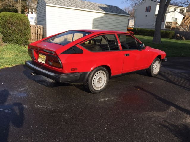 Alfa Romeo Gtv6 1981 Red Rust Free 68k Miles Velour Interior