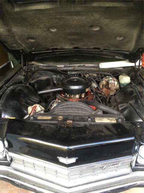 Antique 1972 Chevrolet Caprice Black 2 Door Hard Top 400 Cuin 