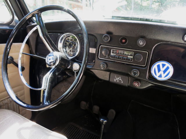 Beautiful 1969 Vw Convertible Navy With Tan Roof Interior