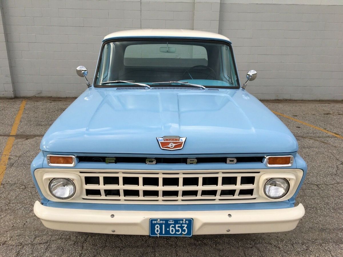 Beautiful Blue 1965 Ford F100 Pickup Truck - Classic Ford F-100 1965 for sale