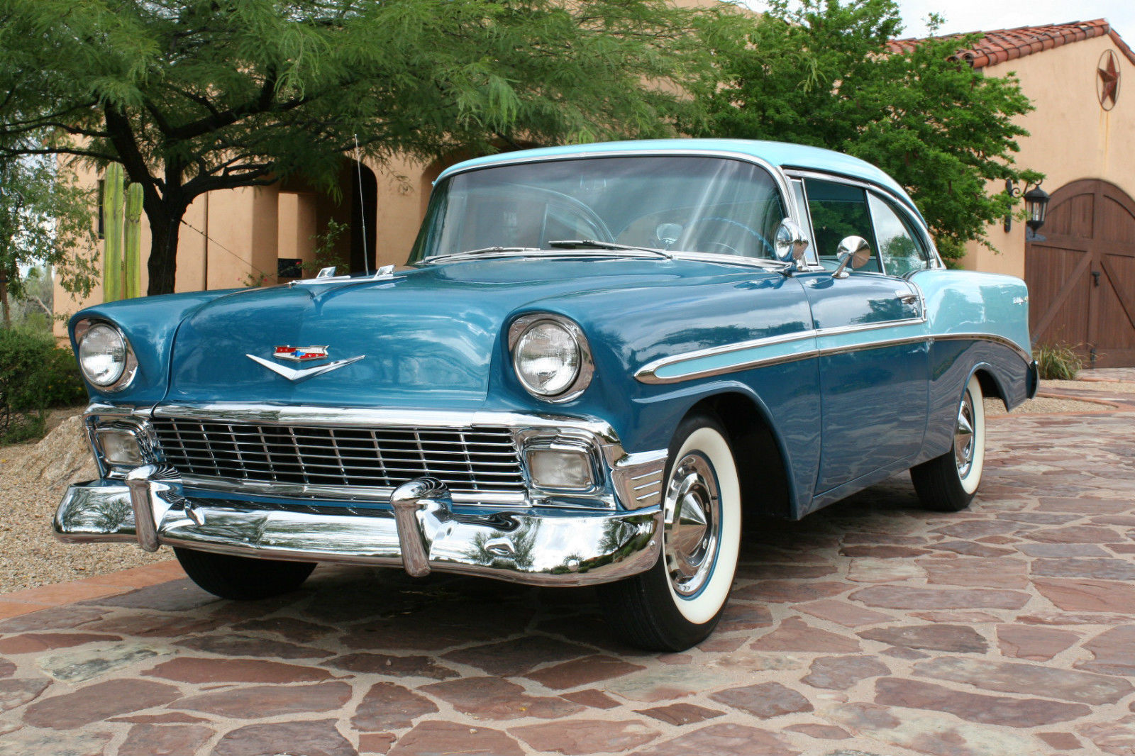 Beautifully Restored 1956 Chevy BELAIR 2 door HT. European Classic cars in trade - Classic ...
