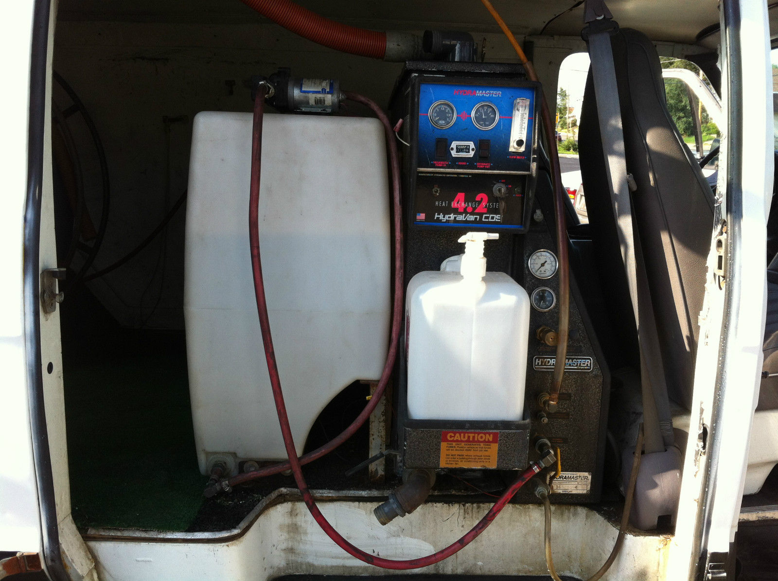 Carpet cleaning van with truckmount and tools Classic Dodge Ram Van