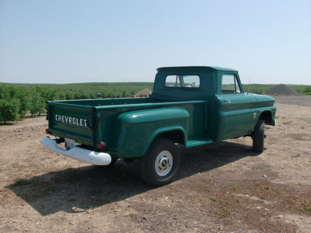 chevy, chevrolet, green, long bed, longbed, stepside, step ...