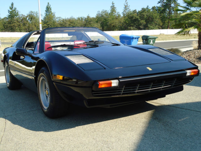Ferrari 1979 308gts Carbureted Rare Black W Red Interior