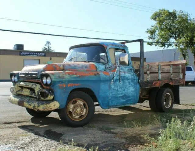 Gmc Patina Barn Find Hot Rod Custom Rat 1959 Pickup Truck Flatbed