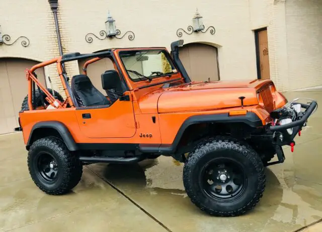 Jeep Wrangler Rebuilt Frame Off Rhino lined inside and underneath