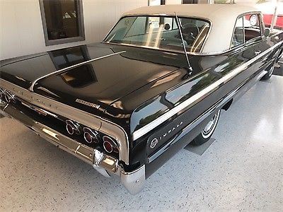 PREOWNED 1964 CHEVROLET IMPALA SS MANUAL TRANSMISSION V8 ENGINE BLACK 2D COUPE - Classic 