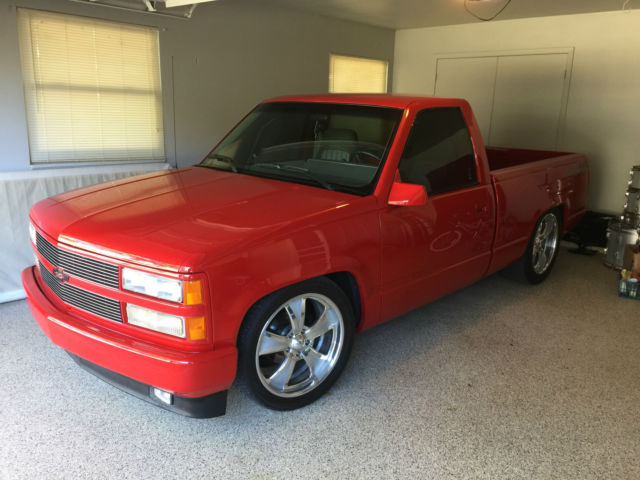 True 1993 454ss Truck Red With Gray Interior Supercharged