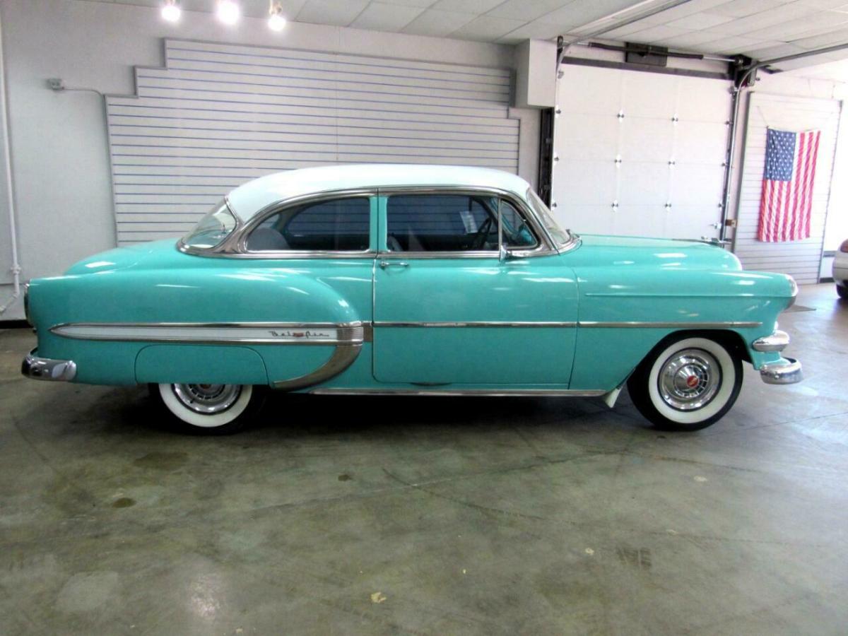 1954 Chevrolet Bel Air 500 Miles turquoise Select Manual - Classic ...