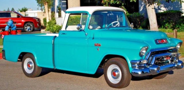 1955 GMC SUBURBAN CARRIER PICKUP 287 CU IN PONTIAC ENG HYDRAMATIC 1 OF ...