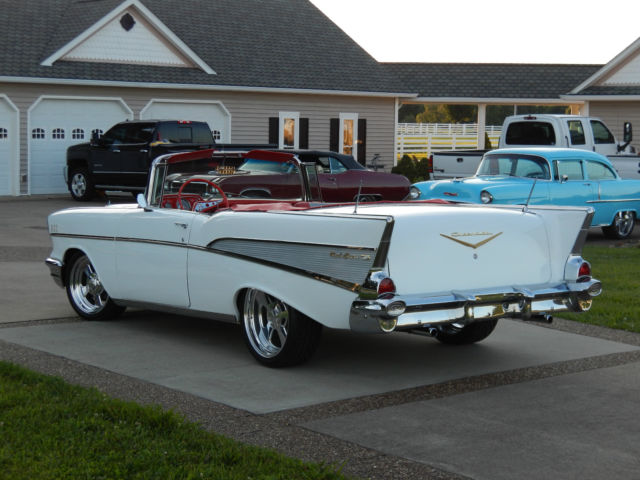 1957 CHEVY Belair Convertible RESTO-MOD all new ALL CUSTOM(COLD A/C ...