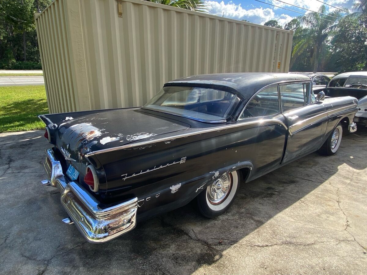 1957 Ford Fairlane 500 Black RWD Automatic - Classic Ford Fairlane 1957 ...