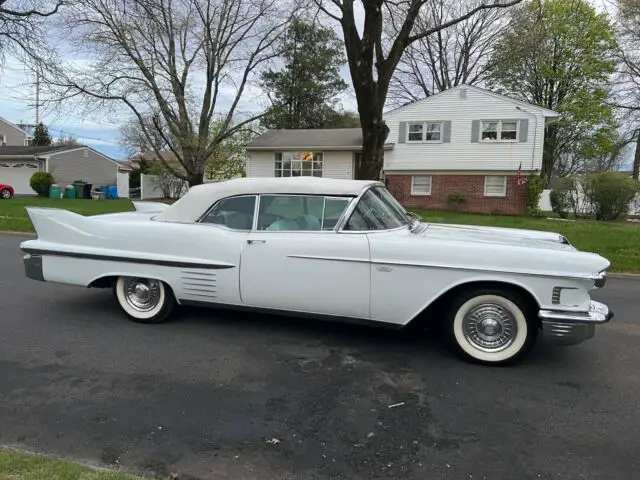 1958 Cadillac DeVille Convertible Convertible White RWD Automatic ...