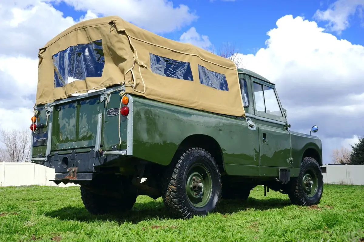 1959 Land Rover Series II 109 3,091 Miles Bronze Green Pickup Truck 2 ...