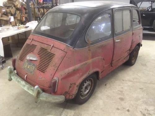 1960 Fiat 600 Multipla 29346 Miles Red/Black Station Wagon 4 Cyl Manual ...