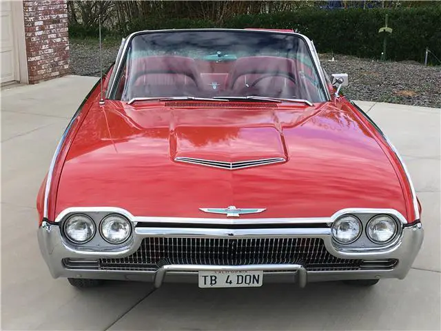 1963 Ford Thunderbird Sports Rdstr Upgrades 4800 Miles Rangoon Red 390