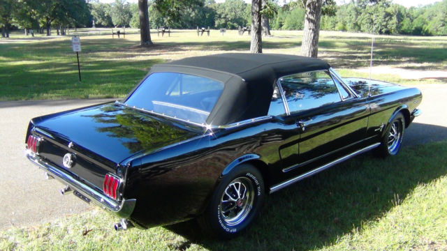 1964 1/2 Mustang Convertible D-code / 4-Speed Triple Black ...