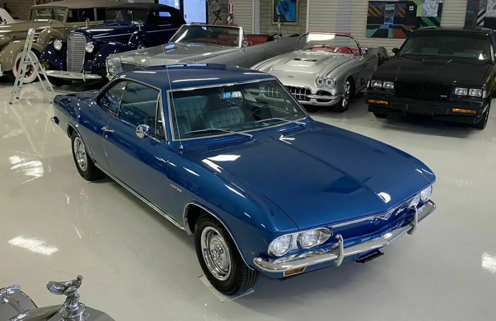 1966 Chevrolet Corvair Corsa Turbocharged 76300 Miles Blue Coupe Manual ...