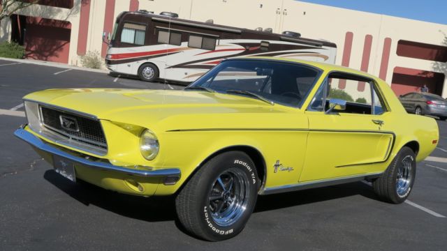 1968 FORD MUSTANG J CODE 302 V8 ! P/S ! RESTORED! MAGNUM 500 WHEELS ...