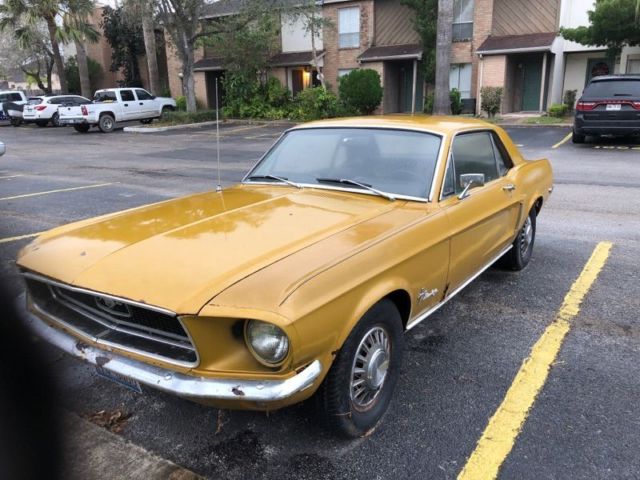1968 Mustang 6 Cylinder For Sale
