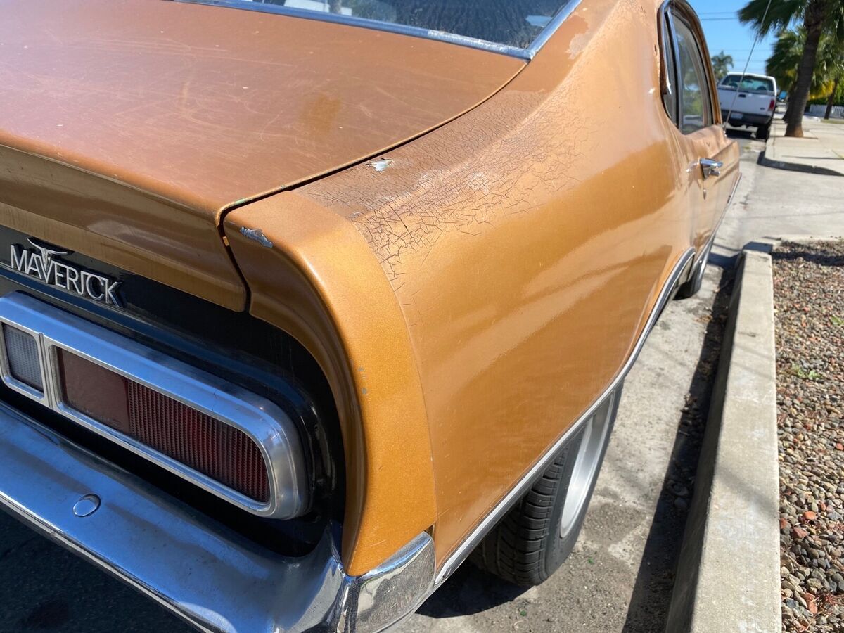 Ford Maverick Coupe Orange Rwd Automatic Classic Ford Maverick For Sale