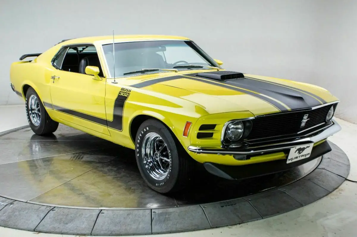 1970 Ford Mustang Boss 302 302 V8 Manual 4-Speed Coupe Yellow - Classic ...