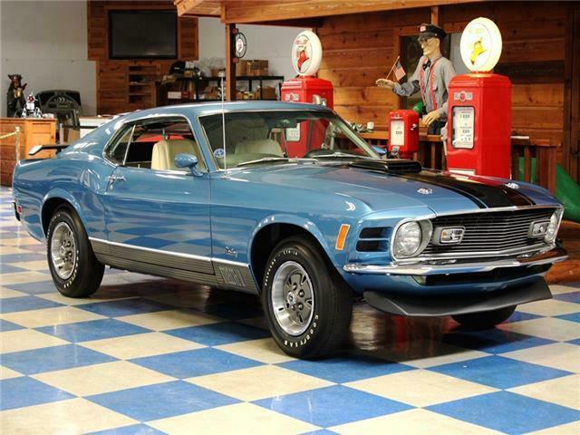 1970 Ford Mustang Mach 1 â€“ Medium Bright Blue / Black - Classic Ford ...