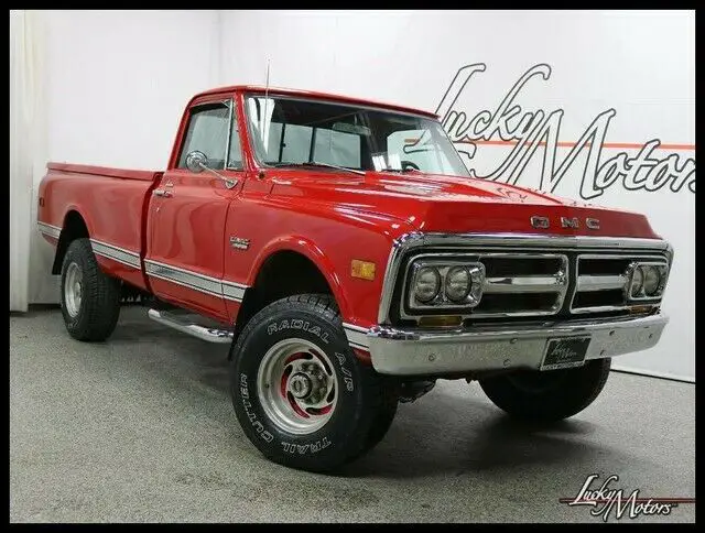 1970 GMC 2500 CUSTOM 4X4 6491 Miles RED Pickup Truck Automatic ...