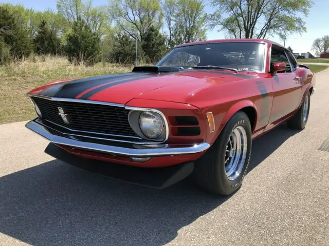 1970 Mustang BOSS 302ci - 4 Speed, Red, Fully Restored, Perfect ...