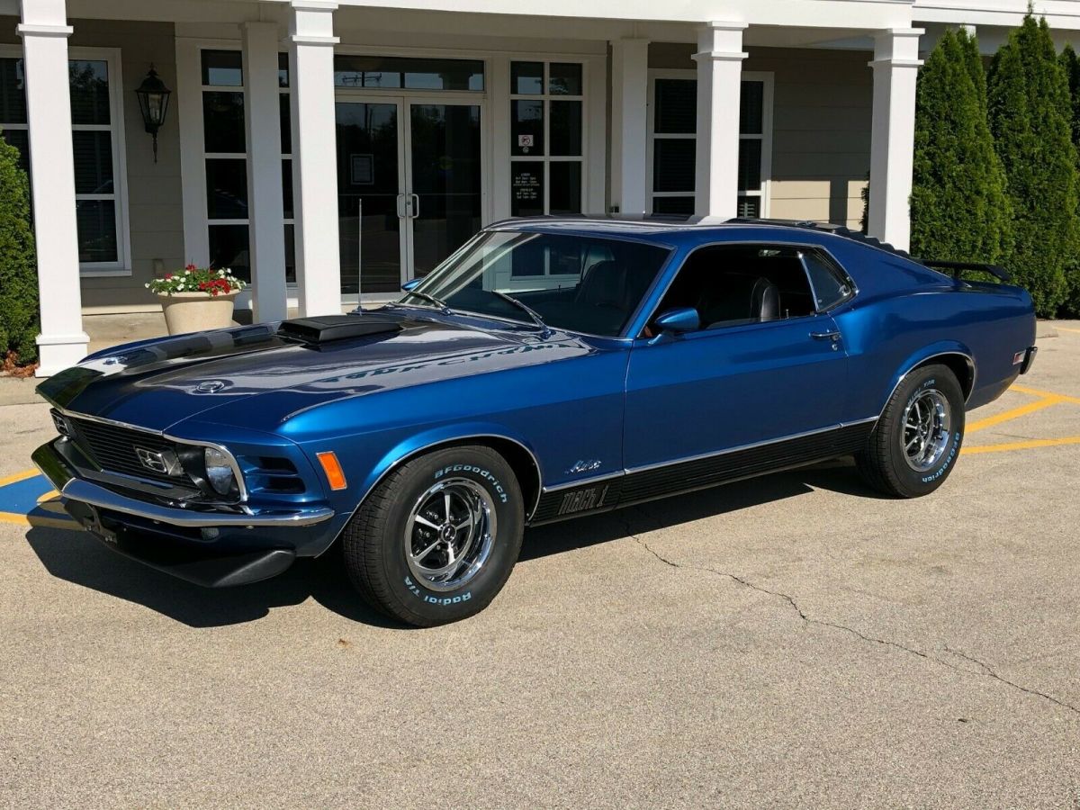 1970 Mustang MACH 1 Blue 351 C 4V 
