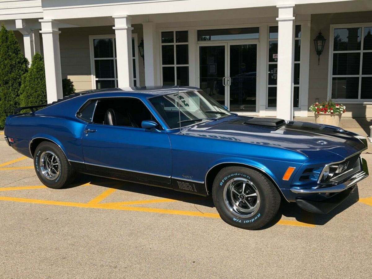 1970 Mustang MACH 1 Blue 351 C 4V 