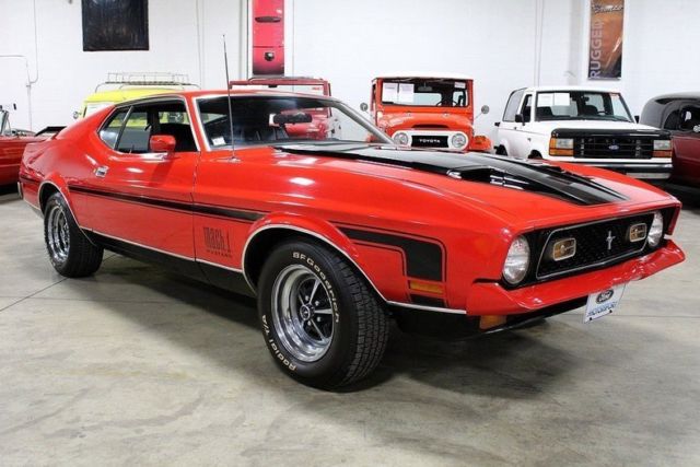 1971 Ford Mustang Mach 1 54289 Miles Red Coupe 351ci V8 Automatic ...
