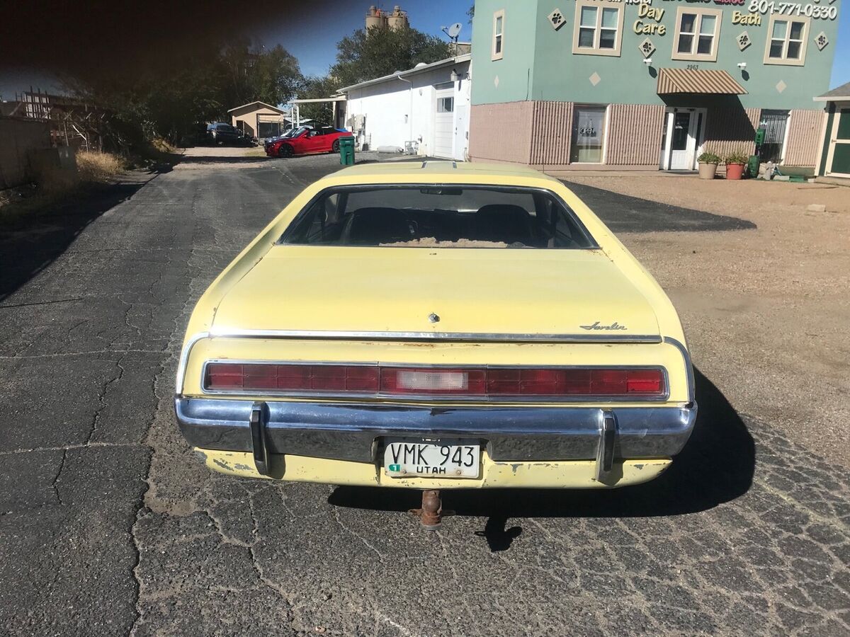 1972 AMC Javelin Coupe Yellow RWD Automatic - Classic AMC Javelin 1972 ...