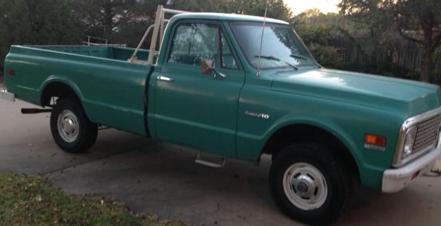 1972 Chevrolet C/K-10 4WDAuto Truck 350 ALL Orig 518medium green paint ...