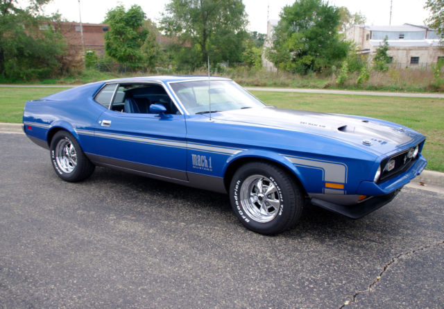 1972 Mustang Mach 1 Fast Back 351 Cleveland - Factory Ram Air ...