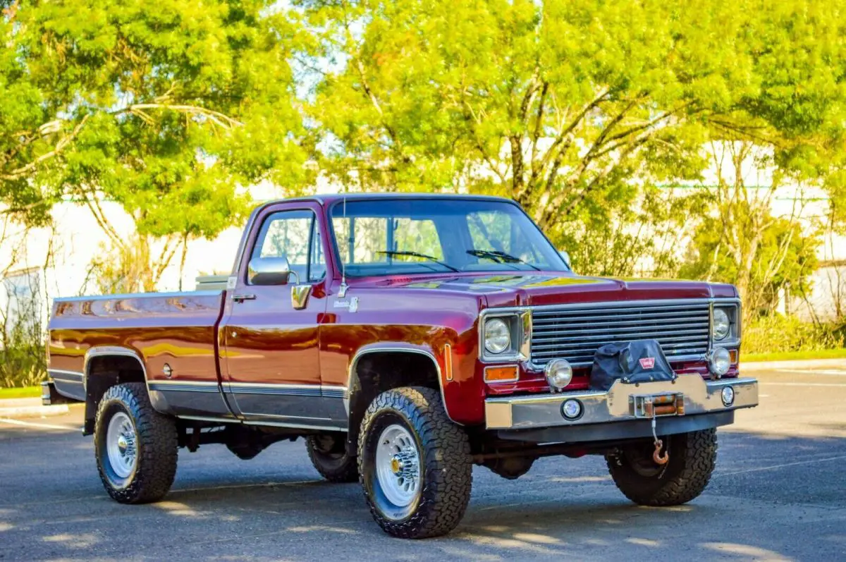 1973 CHEVROLET SILVERADO K20 SINGLE CAB LONG BED PICKUP 4X4 454 V8 ...