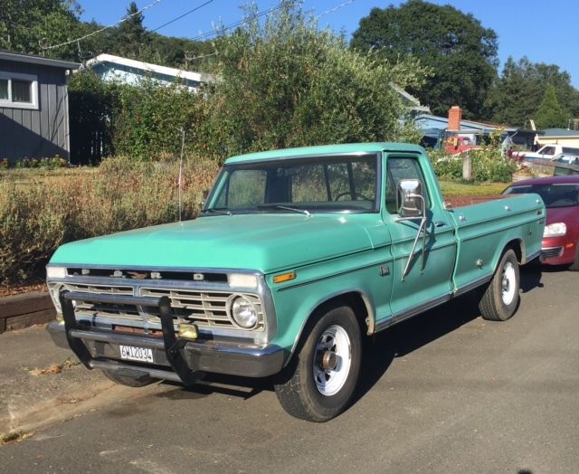 1973 FORD F100 RANGER PICKUP LONG BED 360 ENGINE AT RWD - Classic Ford ...
