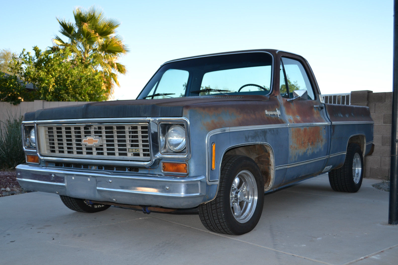 1974 Chevrolet C-10, Brand new truck wrapped in 40 year old original AZ ...