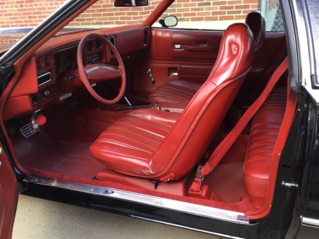 1977 Chevrolet Monte Carlo Landau 19k Miles Black Red Interior ...