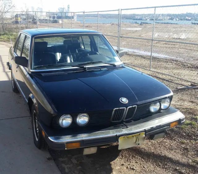 1988 BMW 528e Black 4 Door 6 CYL - Classic BMW 5-Series 1988 For Sale