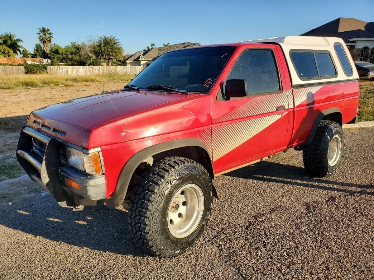 1988 Nissan D21 Pickup Red 4WD Automatic SHORT BED - Classic Nissan D21 ...