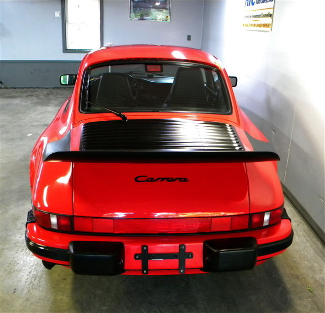 1988 Porsche 911 Carrera Coupe, Red/black, 49k.miles, Spoilers, 16 ...