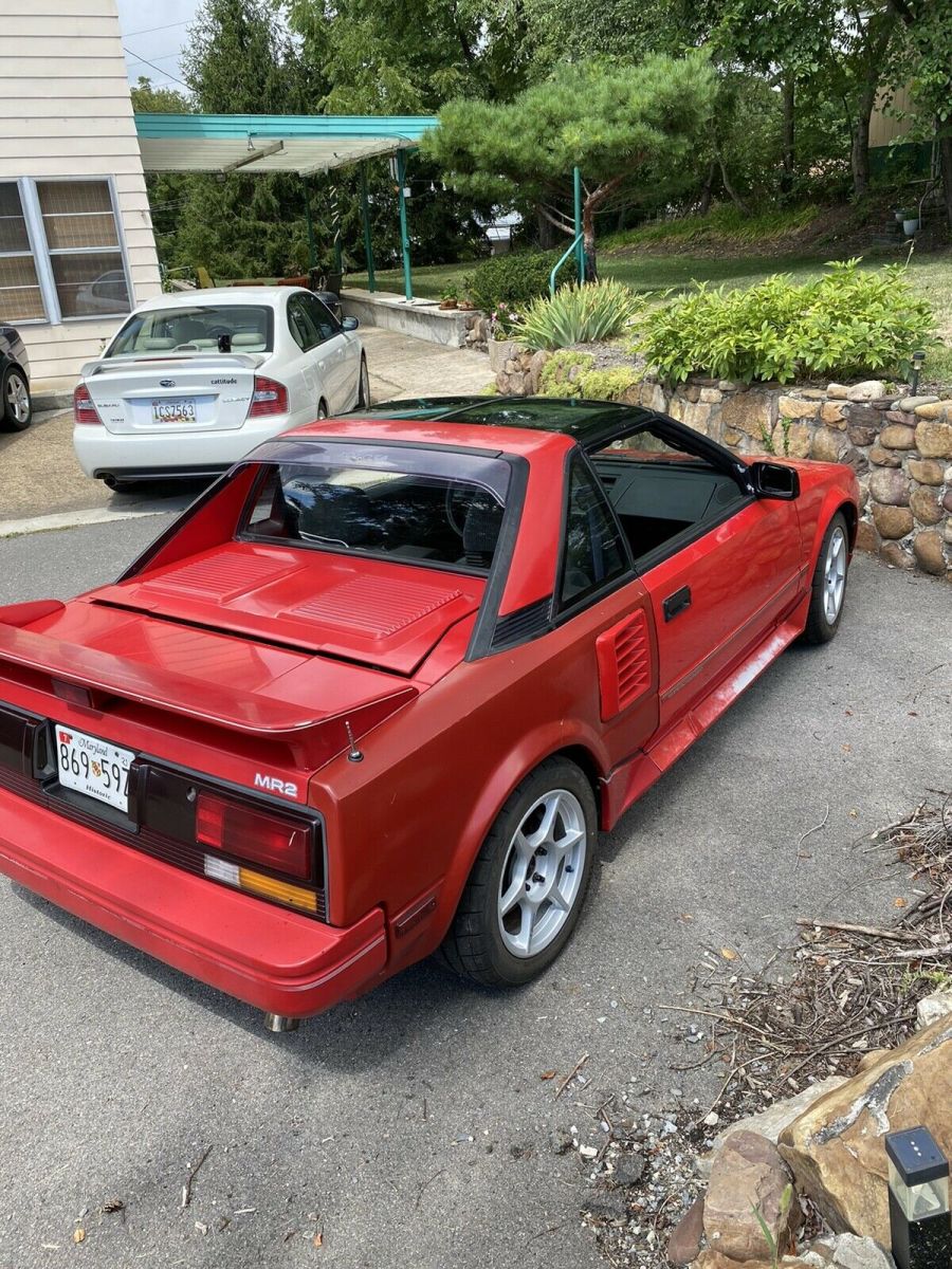 1988 Toyota MR2 Coupe Red RWD Manual T-BAR S/C - Classic Toyota MR2 ...