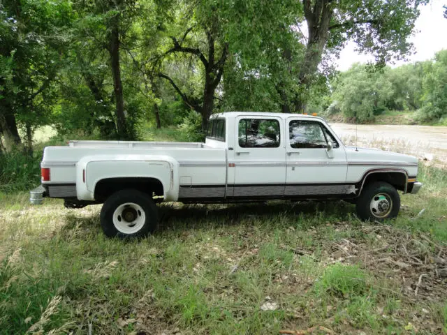 1991 Gmc Sle Dually Crew Cab K30 4x4 33 Tbi 454 4l80 Chevy One Ton Classic Gmc Sierra 3500 4649