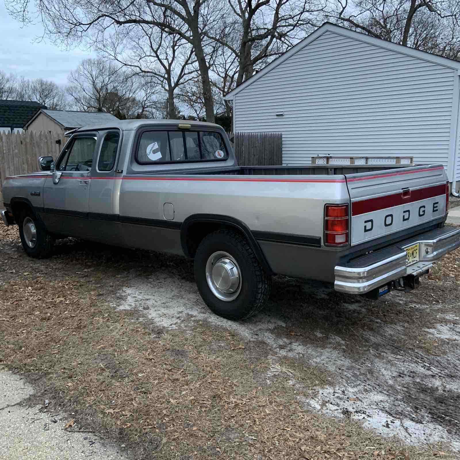 1992 Dodge D250 cummins pickup SUPER CLEAN - Classic Dodge D250 1992 ...