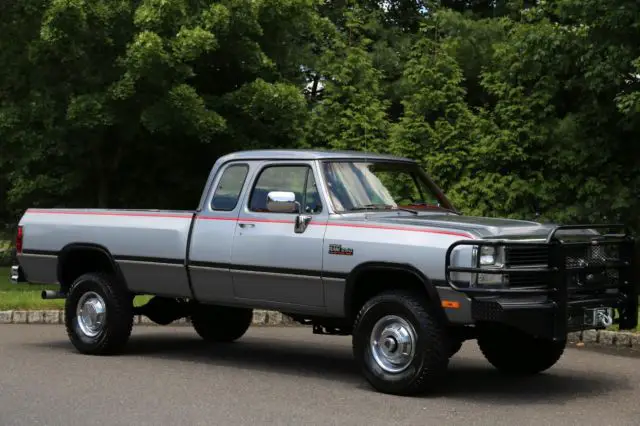 1992 DODGE RAM 250 XCAB 5.9L DIESEL 5-SPD 62K ACTUAL MILES 1OWNER 4X4 ...